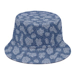 Cow Denim Jeans Pattern Print Bucket Hat