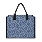 Cow Denim Jeans Pattern Print Canvas Tote Bag