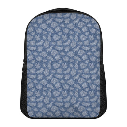 Cow Denim Jeans Pattern Print Casual Backpack