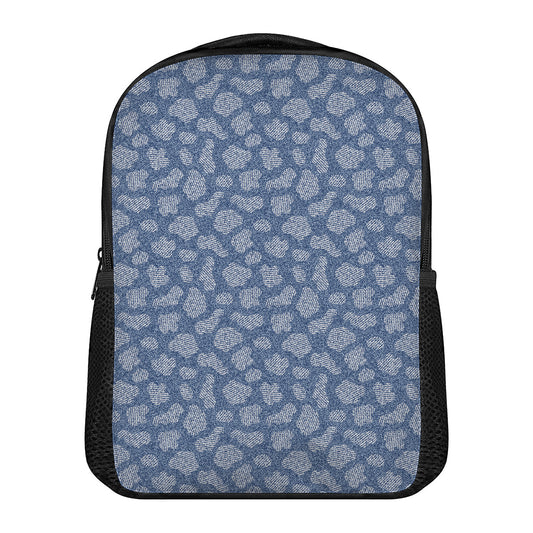 Cow Denim Jeans Pattern Print Casual Backpack