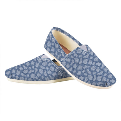 Cow Denim Jeans Pattern Print Casual Shoes