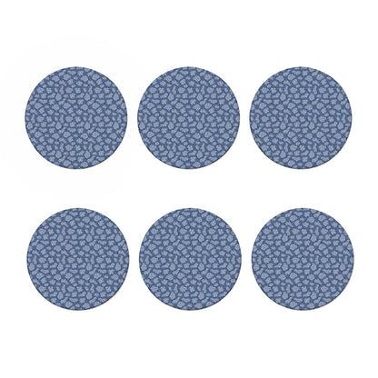 Cow Denim Jeans Pattern Print Coaster Set
