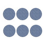 Cow Denim Jeans Pattern Print Coaster Set