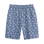 Cow Denim Jeans Pattern Print Cotton Shorts