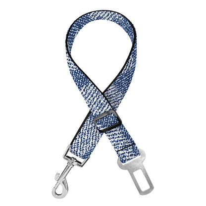 Cow Denim Jeans Pattern Print Dog Seat Belt