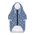 Cow Denim Jeans Pattern Print Dog Zip Up Hoodie