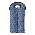 Cow Denim Jeans Pattern Print Double Neoprene Wine Tote