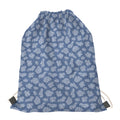 Cow Denim Jeans Pattern Print Drawstring Bag