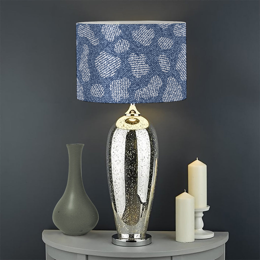 Cow Denim Jeans Pattern Print Drum Lamp Shade
