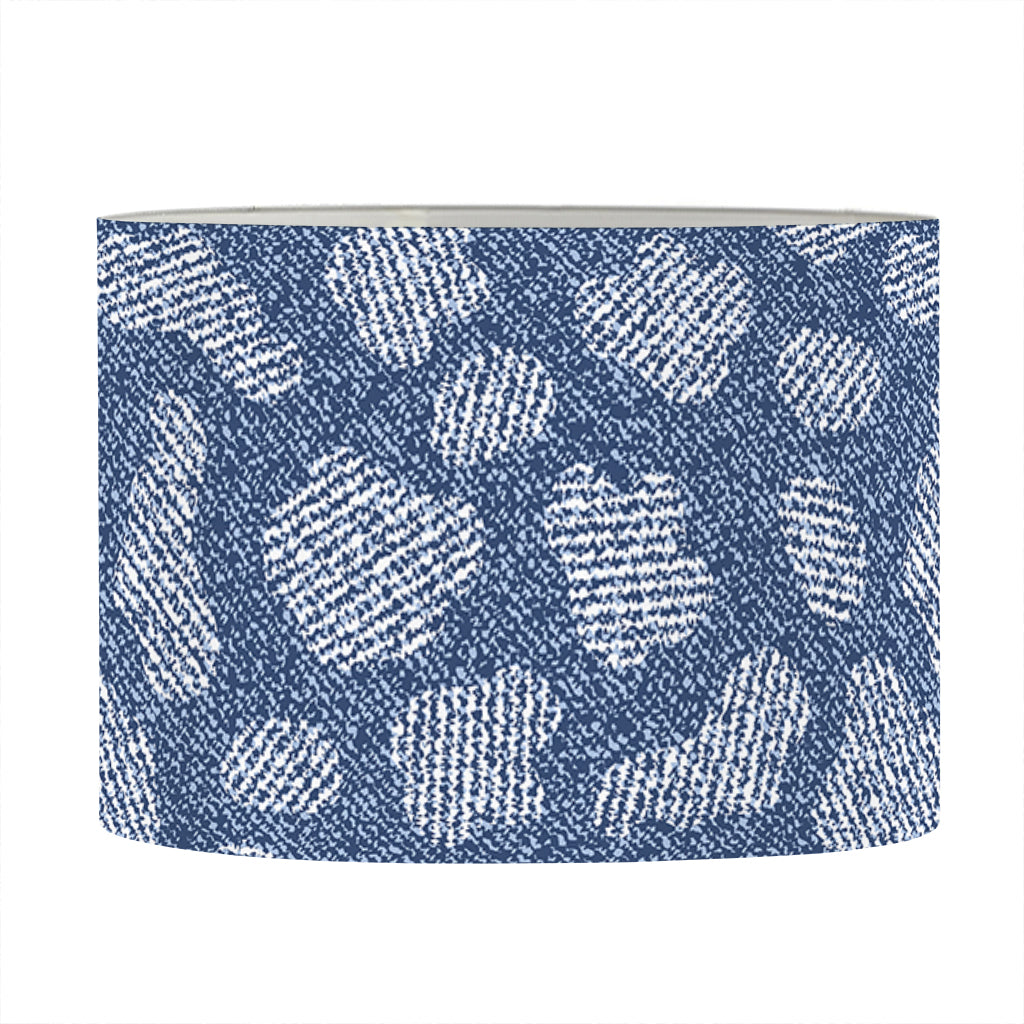 Cow Denim Jeans Pattern Print Drum Lamp Shade