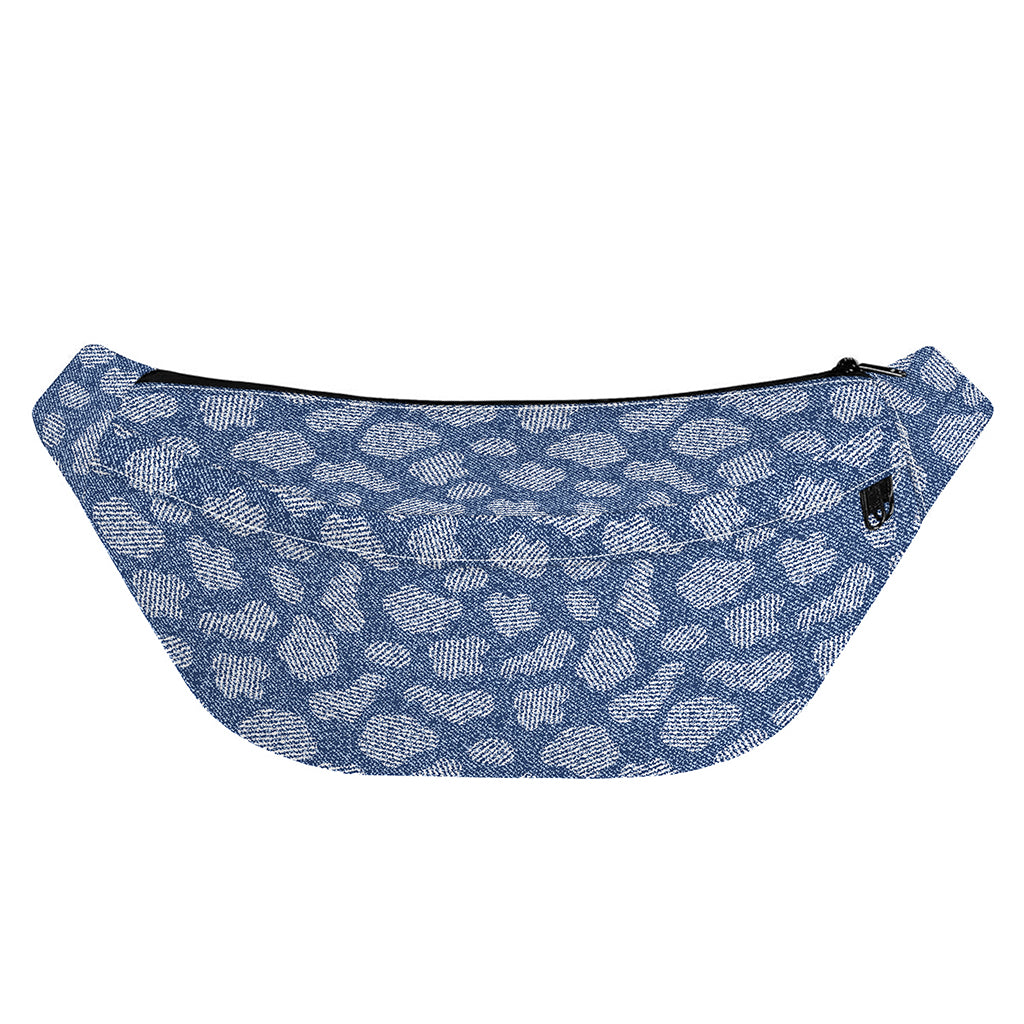 Cow Denim Jeans Pattern Print Fanny Pack