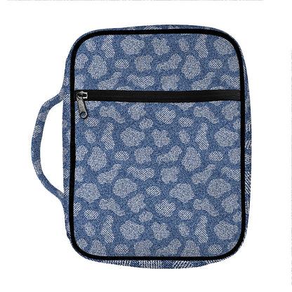 Cow Denim Jeans Pattern Print Front Pocket Bible Bag