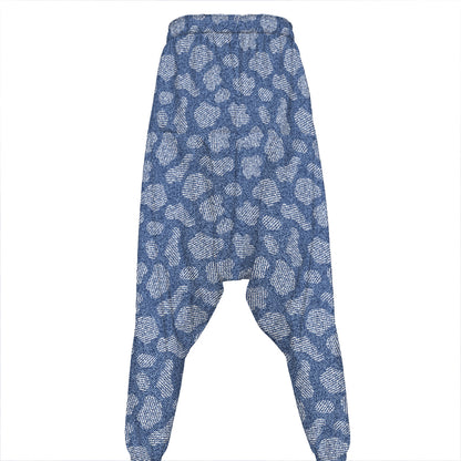 Cow Denim Jeans Pattern Print Hammer Pants