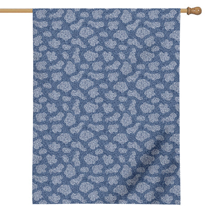 Cow Denim Jeans Pattern Print House Flag