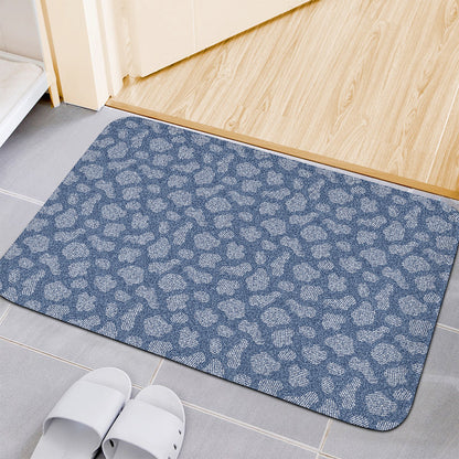 Cow Denim Jeans Pattern Print Indoor Door Mat