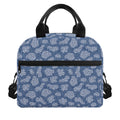Cow Denim Jeans Pattern Print Insulated Lunch Bag