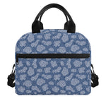 Cow Denim Jeans Pattern Print Insulated Lunch Bag