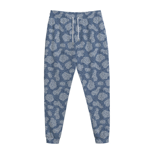 Cow Denim Jeans Pattern Print Jogger Pants