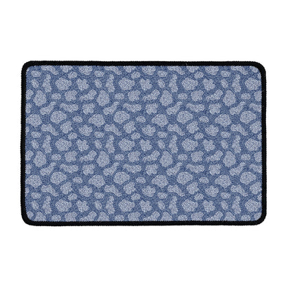 Cow Denim Jeans Pattern Print Kitchen Mat