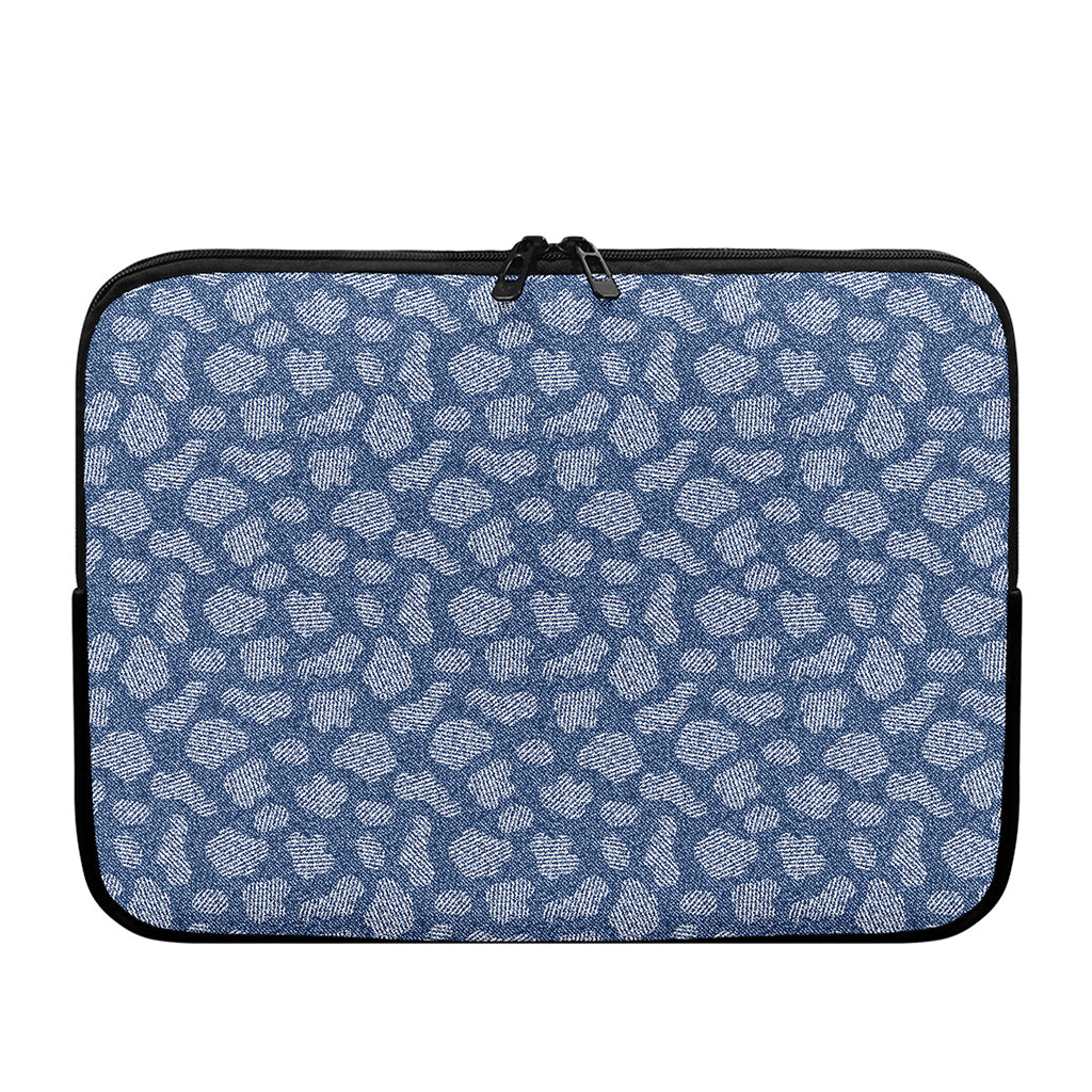 Cow Denim Jeans Pattern Print Laptop Sleeve