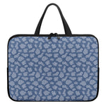 Cow Denim Jeans Pattern Print Laptop Sleeve With Handle
