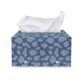 Cow Denim Jeans Pattern Print Leather Tissue Box Cover