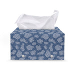 Cow Denim Jeans Pattern Print Leather Tissue Box Cover