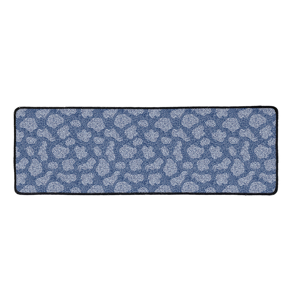 Cow Denim Jeans Pattern Print Long Kitchen Mat