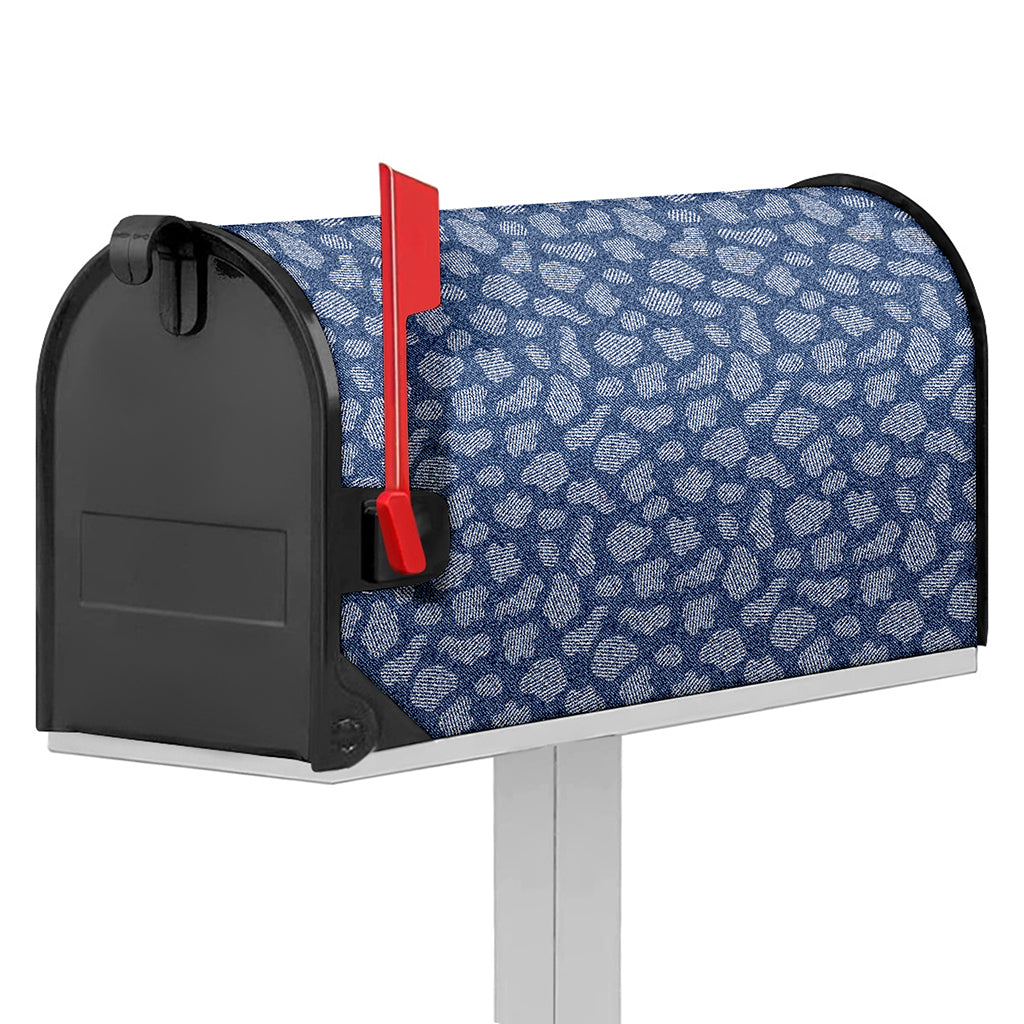 Cow Denim Jeans Pattern Print Mailbox Cover