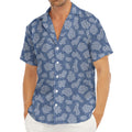 Cow Denim Jeans Pattern Print Men's Deep V-Neck Shirt