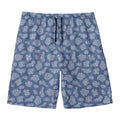 Cow Denim Jeans Pattern Print Men's Swim Trunks