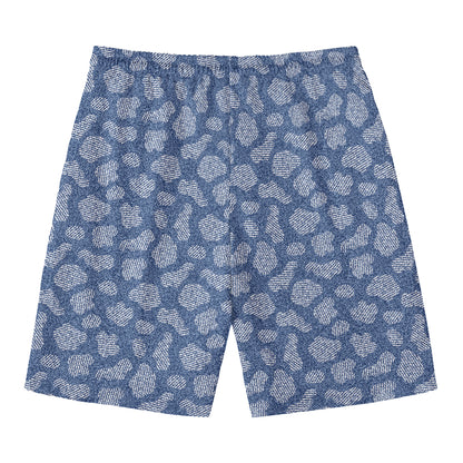 Cow Denim Jeans Pattern Print Men's Swim Trunks