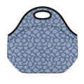 Cow Denim Jeans Pattern Print Neoprene Lunch Bag
