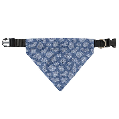 Cow Denim Jeans Pattern Print Over The Collar Dog Bandana