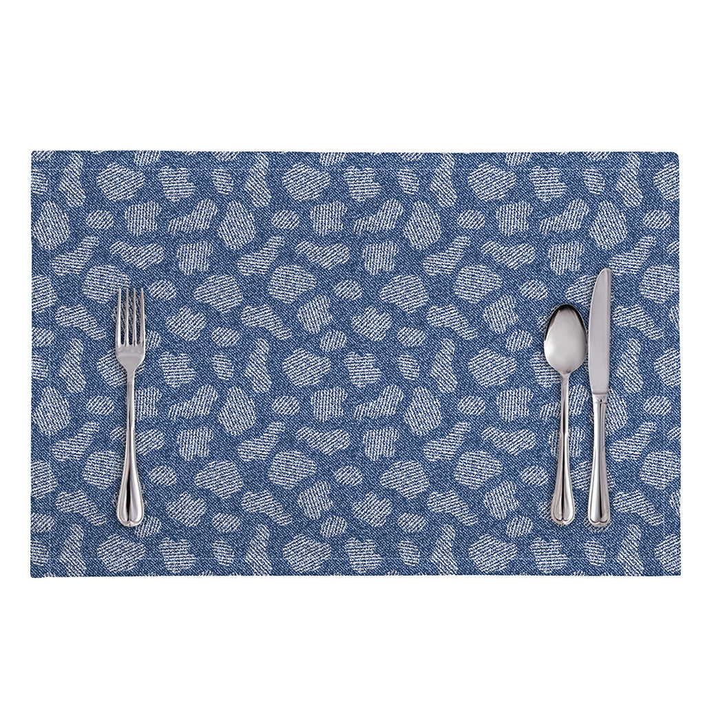 Cow Denim Jeans Pattern Print Placemat