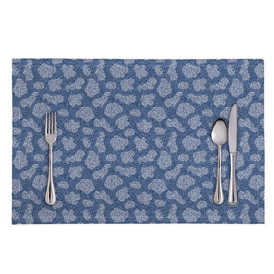 Cow Denim Jeans Pattern Print Placemat