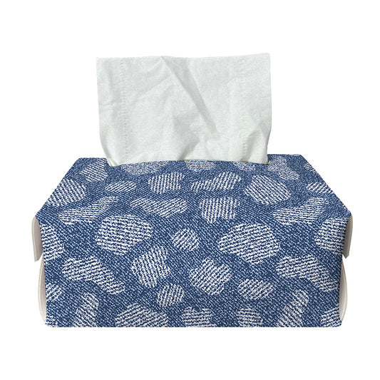 Cow Denim Jeans Pattern Print Rectangle Tissue Box Cover