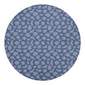 Cow Denim Jeans Pattern Print Round Blanket