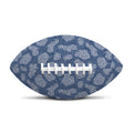 Cow Denim Jeans Pattern Print Rugby Ball