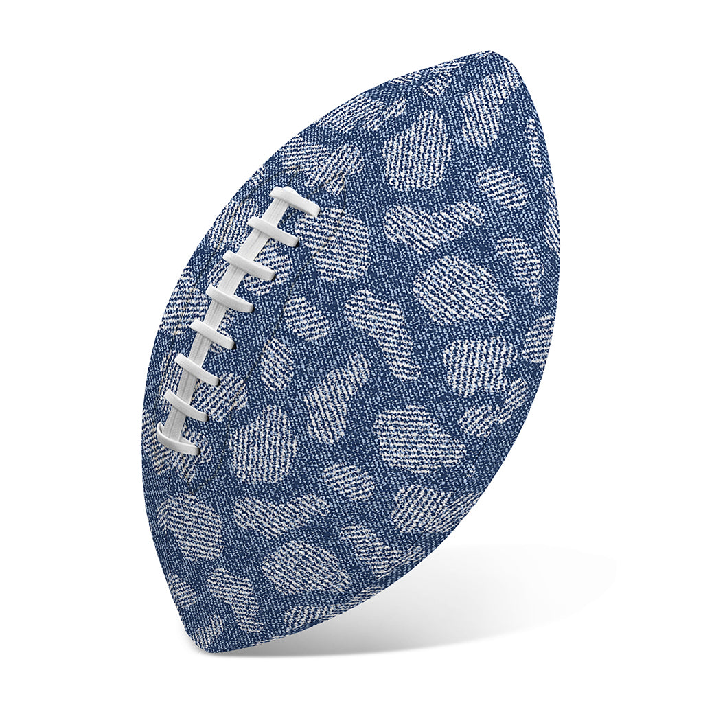 Cow Denim Jeans Pattern Print Rugby Ball