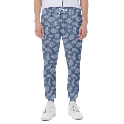 Cow Denim Jeans Pattern Print Scuba Joggers