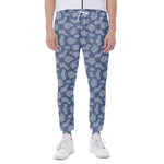 Cow Denim Jeans Pattern Print Scuba Joggers