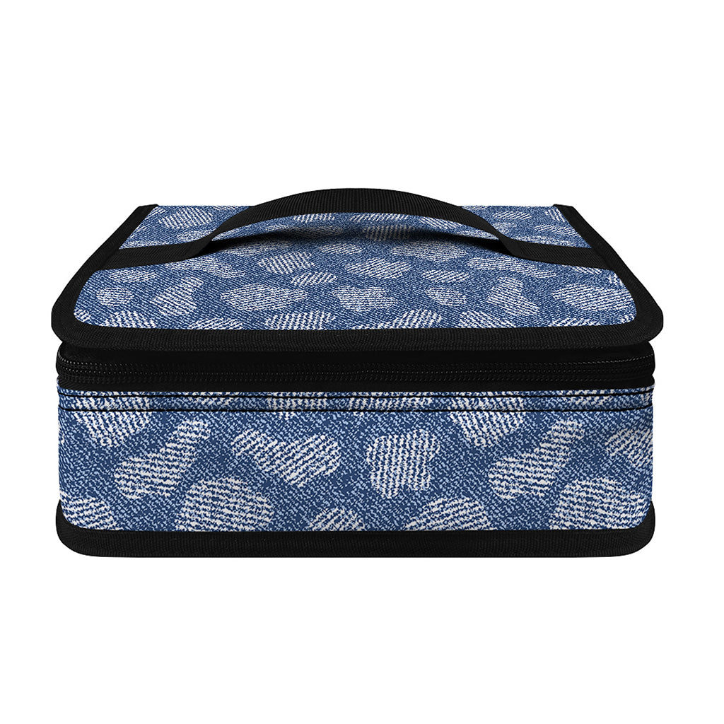 Cow Denim Jeans Pattern Print Small Lunch Bag