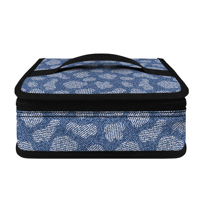 Cow Denim Jeans Pattern Print Small Lunch Bag