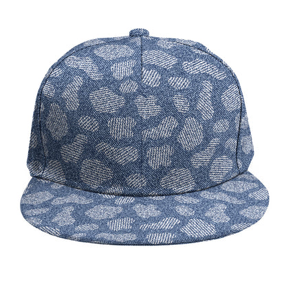 Cow Denim Jeans Pattern Print Snapback Cap