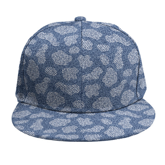 Cow Denim Jeans Pattern Print Snapback Cap