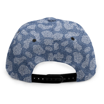 Cow Denim Jeans Pattern Print Snapback Cap