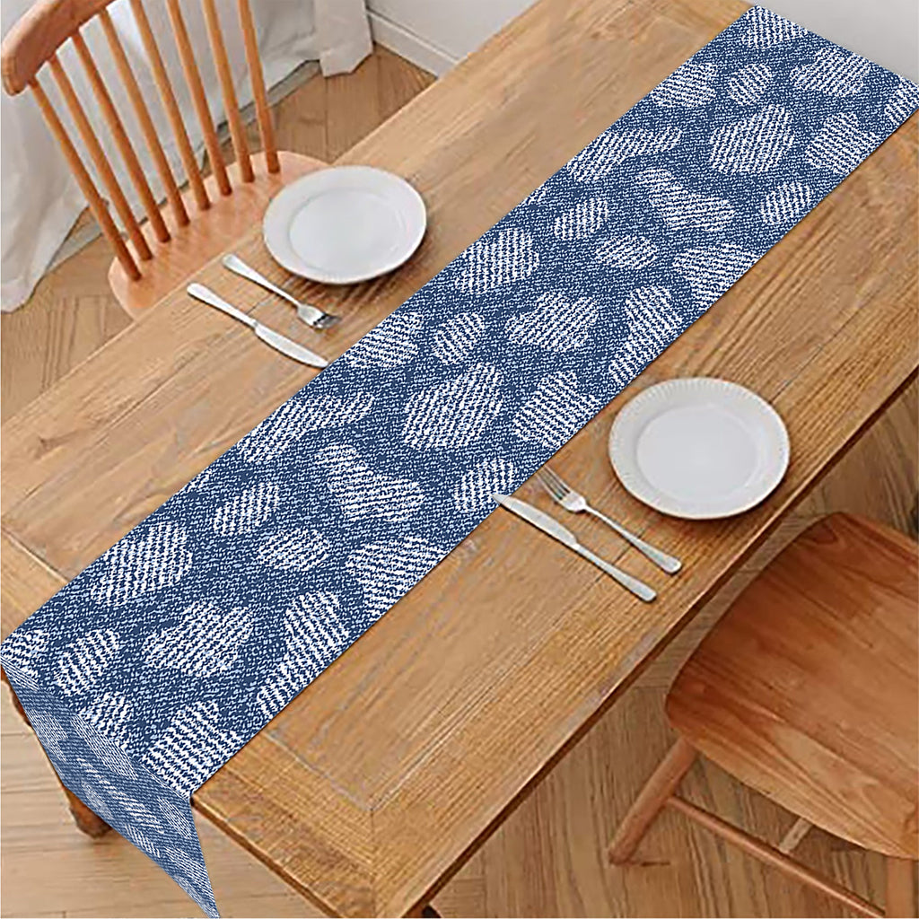 Cow Denim Jeans Pattern Print Table Runner