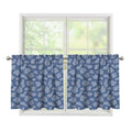 Cow Denim Jeans Pattern Print Tier Curtains