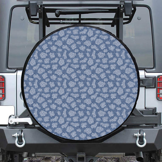 Cow Denim Jeans Pattern Print Tire Cover